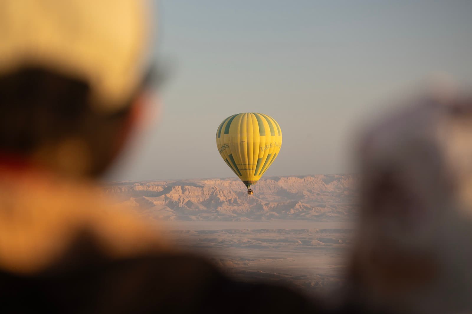 Hot air balloons at sunrise